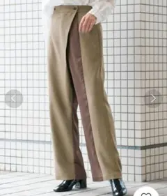 M nort パンツ サテンカシュクールパンツ わたなべ麻衣 お洒落 古着 美品