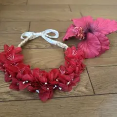 フラダンス　タヒチアンダンス　衣装(ネックレス、髪飾り)