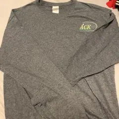 ACKロゴ入り長袖カットソー Jerzees製