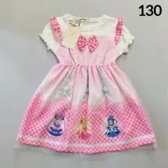 新品 キミとアイドルプリキュア ワンピース 130 ドレス ピンク マジョリカ