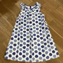 okaïdi オカイディ　水玉ノースリーブワンピース 152cm