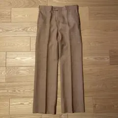 70s ビンテージ かすり スラックス パンツ バレル 土管 スタプレ