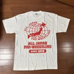 新品 全日本プロレス 1972 Tシャツ 白赤