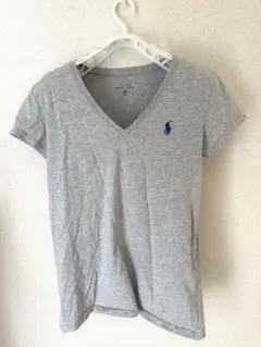 Ralph Lauren グレー VネックTシャツ 半袖