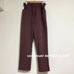 continuer de NICE CLAUP カジュアルパンツ 小豆色 F