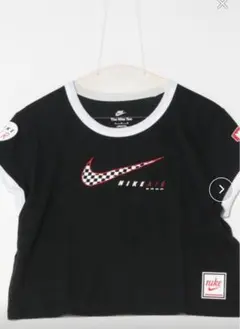 NIKE チェック柄スウッシュロゴTシャツ