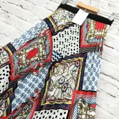 【未使用タグ付き】Bershka 総柄 変形 プリーツ スカート