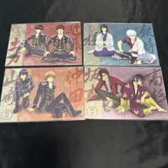 銀魂　メタルポストカード　4点まとめ売り