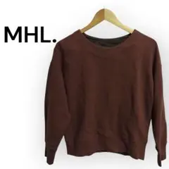 MHL. シンプルスウェットプルオーバー ブラウン IIサイズ