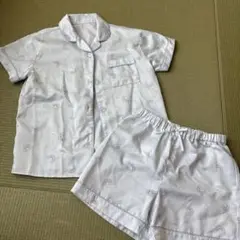GUキッズサテンパジャマ　虹　130