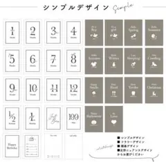 月齢カード 月齢フォト マンスリーカード