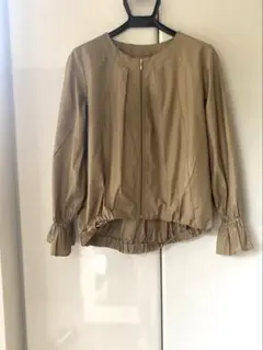 バビロン ベージュ ジッパー付き ブルゾン