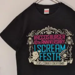 RACCOS BURGER 10周年 Tシャツ I SCREAM FESTA