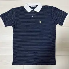 U.S. POLO ASSN. ストライプ ポロシャツ M