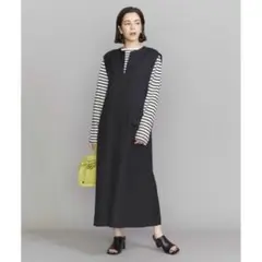 22SS BEAUTY&YOUTH キーネック ジャンパースカート