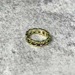 激渋 vintage GOLD チェーンリング メンズ 約20号