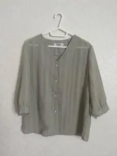 Fashion 五分袖シャツ グレー