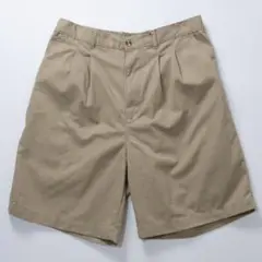 ピューリタン　ツータックチノハーフパンツ ベージュ　W34　イージーパンツ