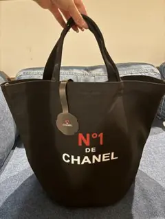 新品 CHANEL N°1 DE VIP ノベルティ キャンバスバッグ ブラック