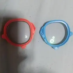 ゴーグルレンズ 赤と青