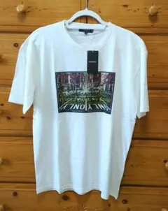 【新品】Doublefocus グラフィックTシャツ　白　半袖Tシャツ　XL