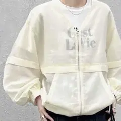 FRIFUL レディース 無地ドロップショルダー ジャケット
