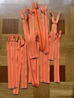 YKKファスナー オレンジ 30cm 15本 セット