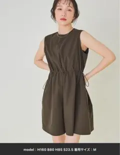 新品SEA DRESS ウエストマークオールインワン/ラッシュガード