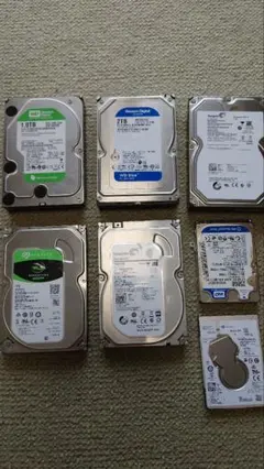 WDとSESGATEのHDD 7個