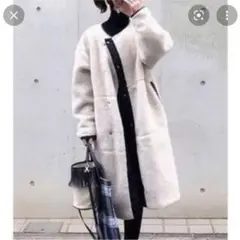 美品 ♡ HYKE ハイク ボアコート クリーニング済 サイズ1