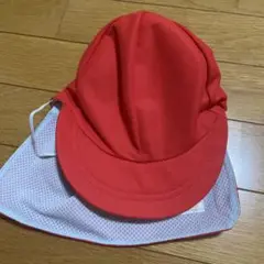 赤白帽子　メッシュ