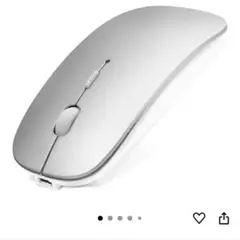 Scheki Bluetooth マウス シルバー