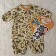 トムとジェリー ロンパース スタイ付き