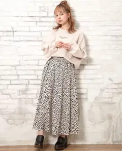 INGNI スカート　ダルメシアン　アニマル柄　Mサイズ