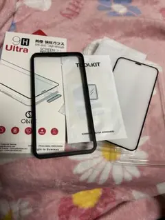 iPhone 11/XR 防塵・高靭フィルム新品　強化ガラス