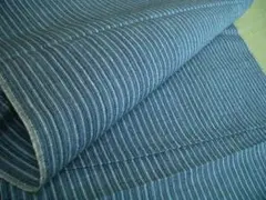 未使用木綿着物生地グレー系縞　100㎝　着物生地リメイクハンドメイド材料
