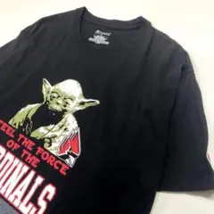 Champion スターウォーズ ヨーダ カーディナルス 半袖Tシャツ L
