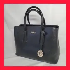 FURLA 黒 ハンドバッグ