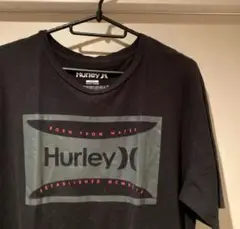 Hurley ボックスロゴ Tシャツ ブラック
