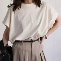 Bonjour Sagan 接触冷感フレンチスリーブTシャツ