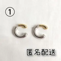 No.52 ぷっくりドロップ フープピアス① s925 アレルギー対応 匿名配送