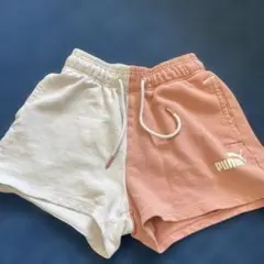 PUMA 半ズボン ホワイト・ピンク