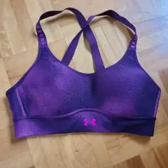 Under Armour 紫 スポーツブラ クロスバック