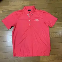 Callaway キャロウェイ ポロシャツ ドット 水玉 赤 半袖