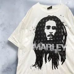 BiKU レゲエ Tシャツ 古着 白 ボブマーリー BOB マリファナ 大麻