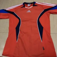 adidas オレンジ Tシャツ　アディダス　スポーツウェア Mサイズ
