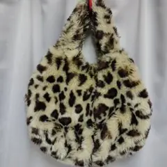 値下げユナイテッドアローズヒョウ柄ファー ハンドバッグ