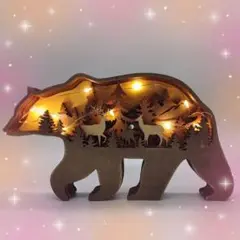 くま オブジェ 置物 インテリア 雑貨 動物 木製 北欧