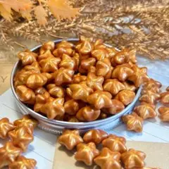 【オレンジゴールド】星形シーリングワックス100粒