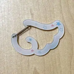 ウィッシュコア　カラビナ　天使の羽　星柄